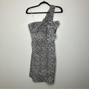 J.CREW One-Shoulder Dress Liberty Claire-Aude Floral Island Multi G8163 4